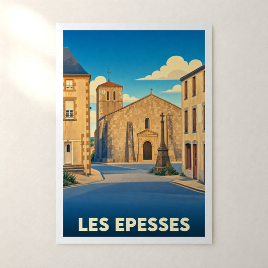 Affiche Les Epesses – sans cadre, accrochée au mur