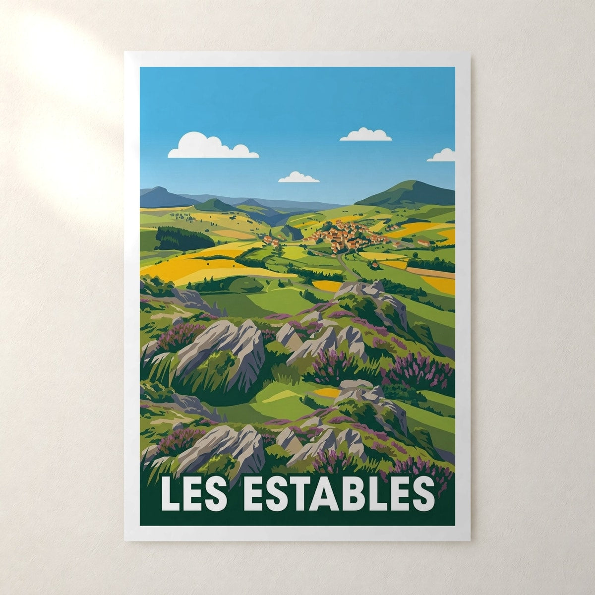 Affiche Les Estables – sans cadre, accrochée au mur