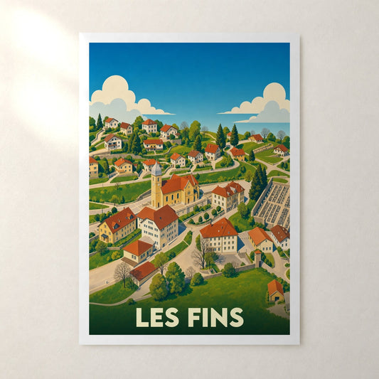 Affiche Les Fins – sans cadre, accrochée au mur