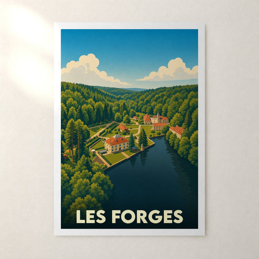 Affiche Les Forges – sans cadre, accrochée au mur