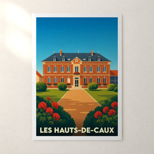 Affiche Les Hauts-de-Caux – sans cadre, accrochée au mur