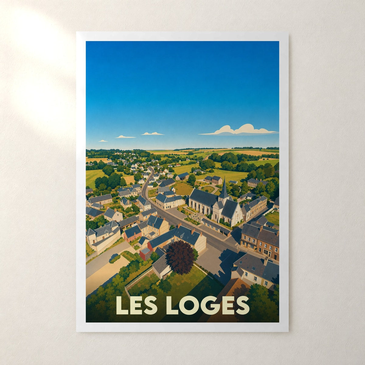 Affiche Les Loges – sans cadre, accrochée au mur