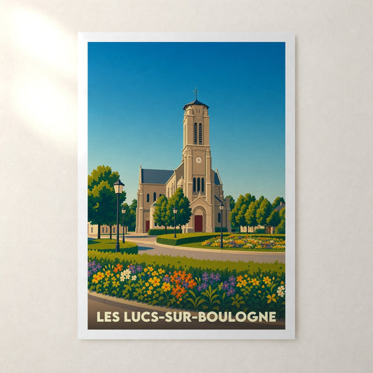 Affiche Les Lucs-sur-Boulogne – sans cadre, accrochée au mur