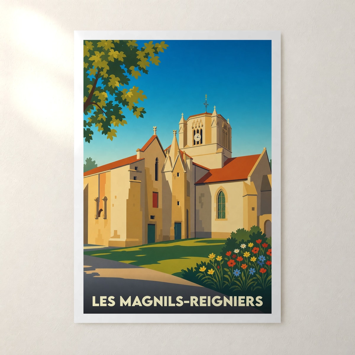 Affiche Les Magnils-Reigniers – sans cadre, accrochée au mur