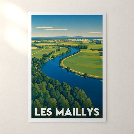 Affiche Les Maillys – sans cadre, accrochée au mur