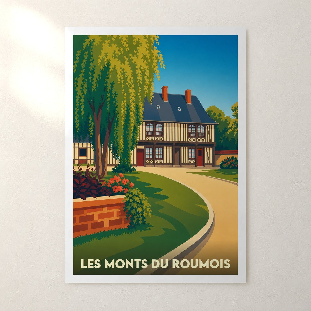 Affiche Les Monts du Roumois – sans cadre, accrochée au mur