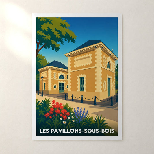 Affiche Les Pavillons-sous-Bois – sans cadre, accrochée au mur