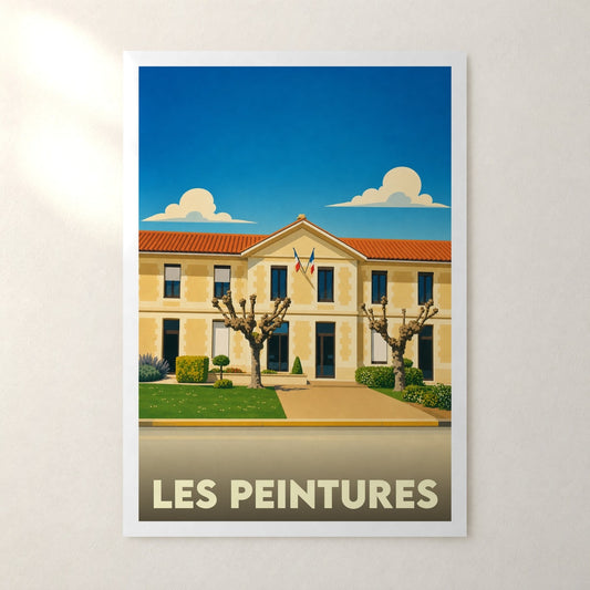 Affiche Les Peintures – sans cadre, accrochée au mur