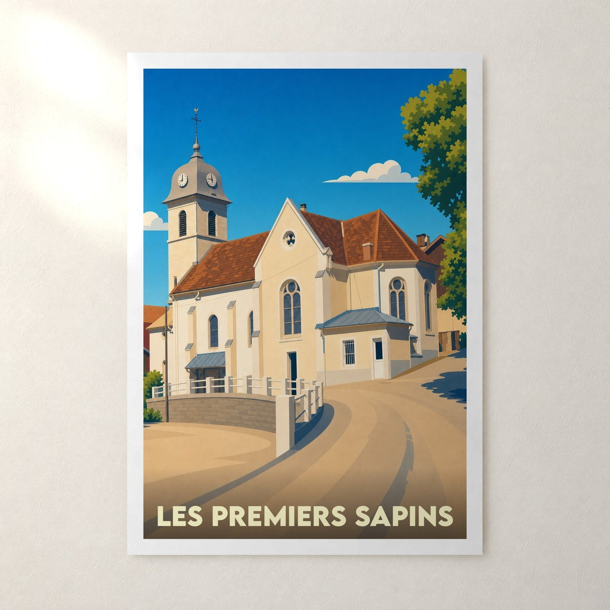 Affiche Les Premiers Sapins – sans cadre, accrochée au mur