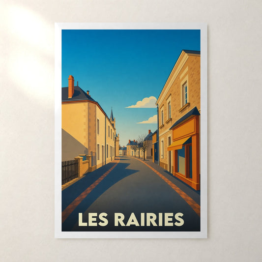 Affiche Les Rairies – sans cadre, accrochée au mur