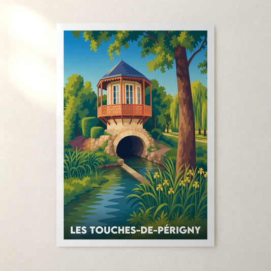 Affiche Les Touches-de-Périgny – sans cadre, accrochée au mur