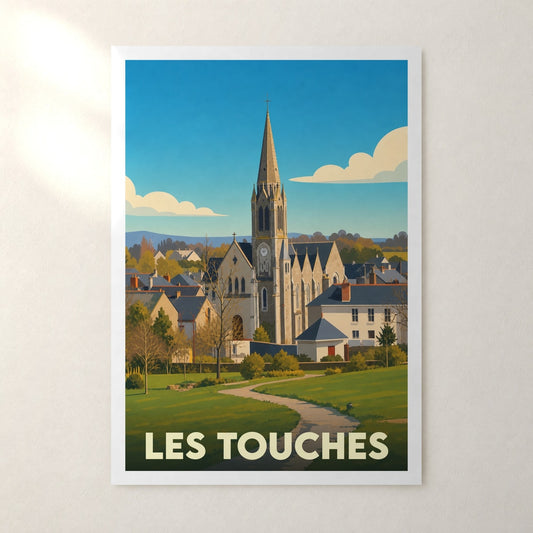 Affiche Les Touches – sans cadre, accrochée au mur