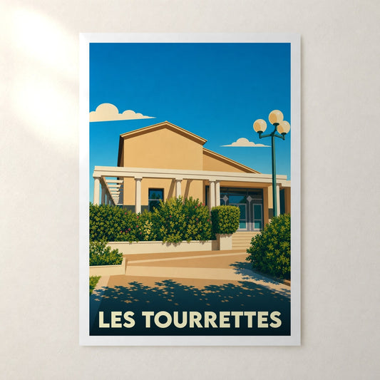 Affiche Les Tourrettes – sans cadre, accrochée au mur