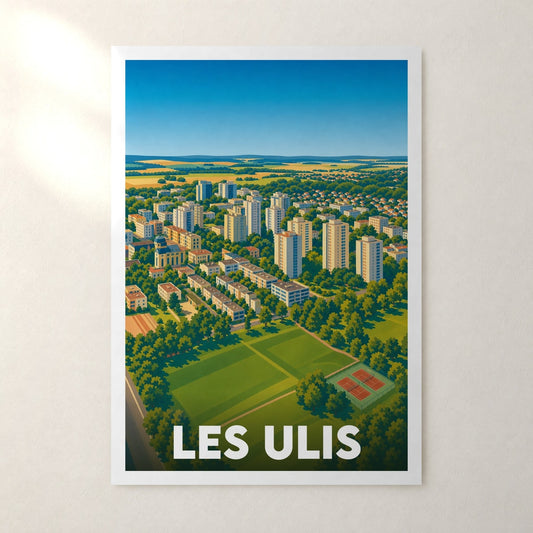 Affiche Les Ulis – sans cadre, accrochée au mur