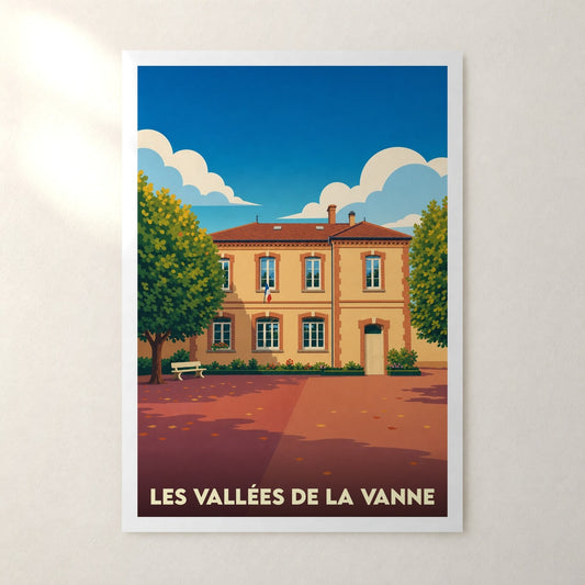 Affiche Les Vallées de la Vanne – sans cadre, accrochée au mur