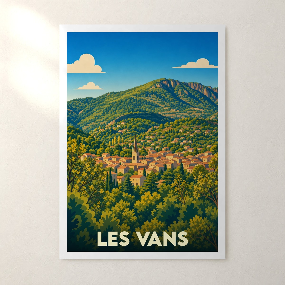 Affiche Les Vans – sans cadre, accrochée au mur