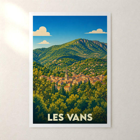 Affiche Les Vans – sans cadre, accrochée au mur