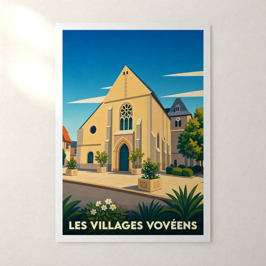 Affiche Les Villages Vovéens – sans cadre, accrochée au mur