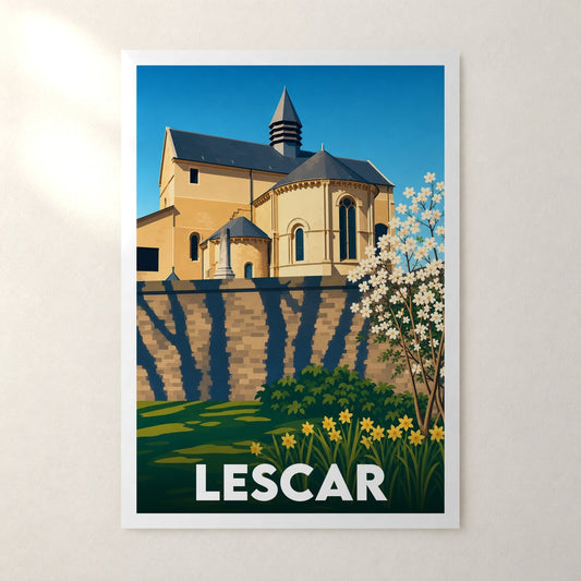 Affiche Lescar – sans cadre, accrochée au mur