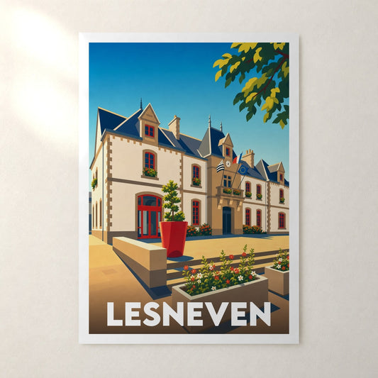 Affiche Lesneven – sans cadre, accrochée au mur