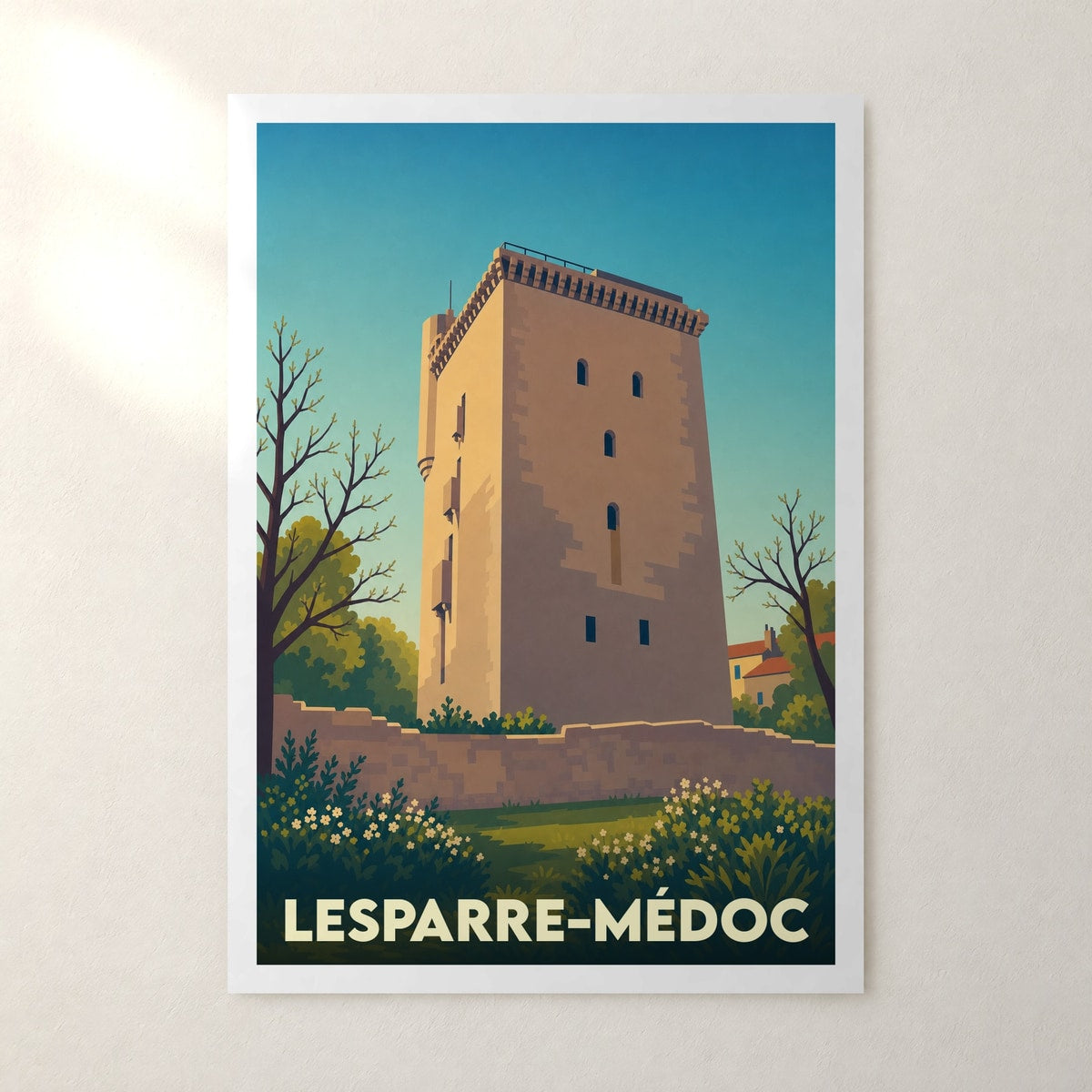 Affiche Lesparre-Médoc – sans cadre, accrochée au mur