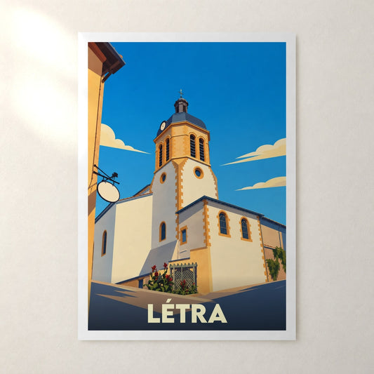 Affiche Létra – sans cadre, accrochée au mur