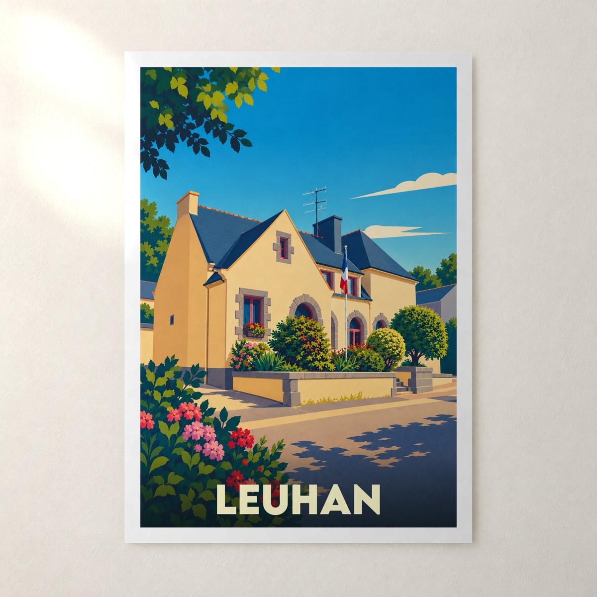 Affiche Leuhan – sans cadre, accrochée au mur