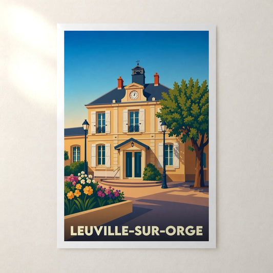 Affiche Leuville-sur-Orge – sans cadre, accrochée au mur