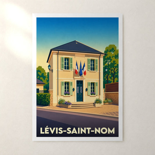 Affiche Lévis-Saint-Nom – sans cadre, accrochée au mur