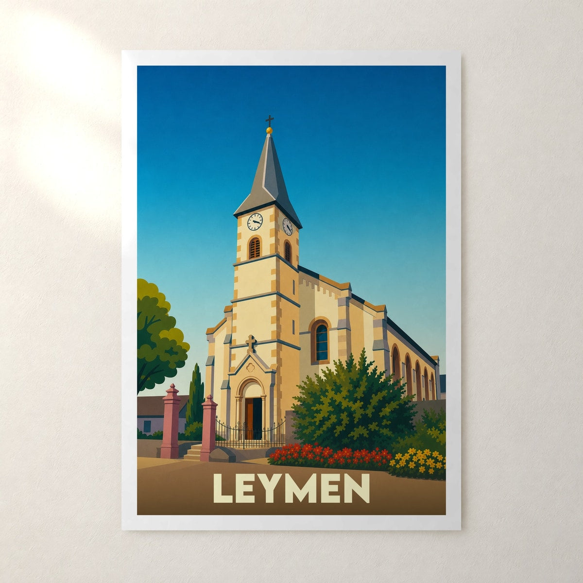 Affiche Leymen – sans cadre, accrochée au mur