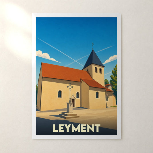 Affiche Leyment – sans cadre, accrochée au mur