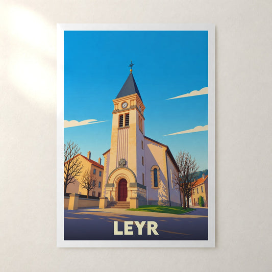 Affiche Leyr – sans cadre, accrochée au mur