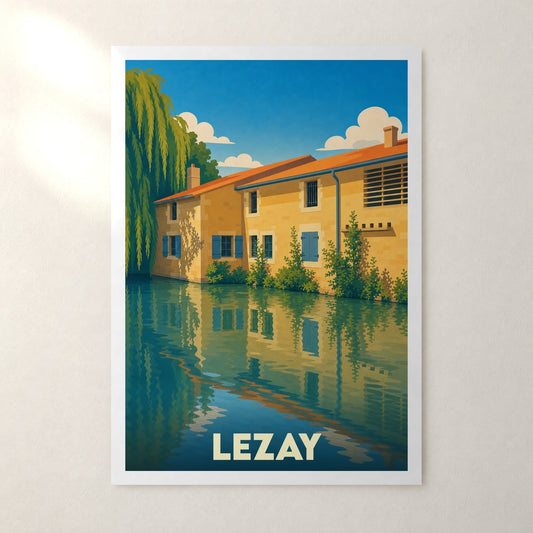 Affiche Lezay – sans cadre, accrochée au mur