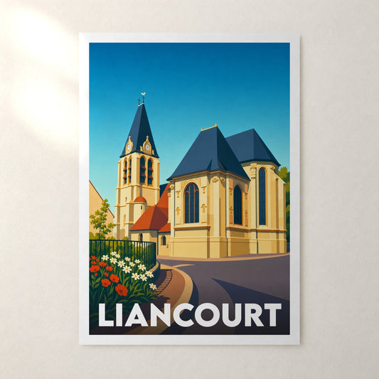 Affiche Liancourt – sans cadre, accrochée au mur