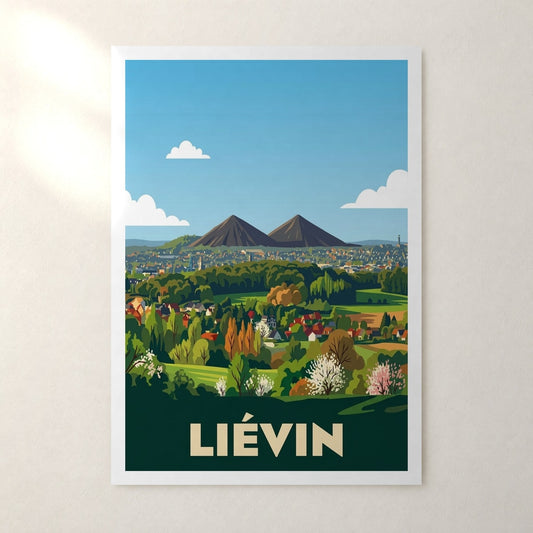 Affiche Liévin – sans cadre, accrochée au mur