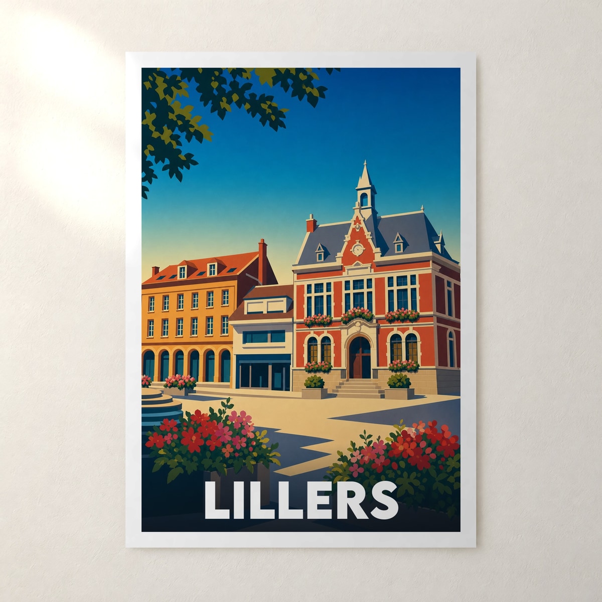 Affiche Lillers – sans cadre, accrochée au mur