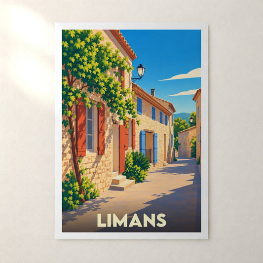 Affiche Limans – sans cadre, accrochée au mur