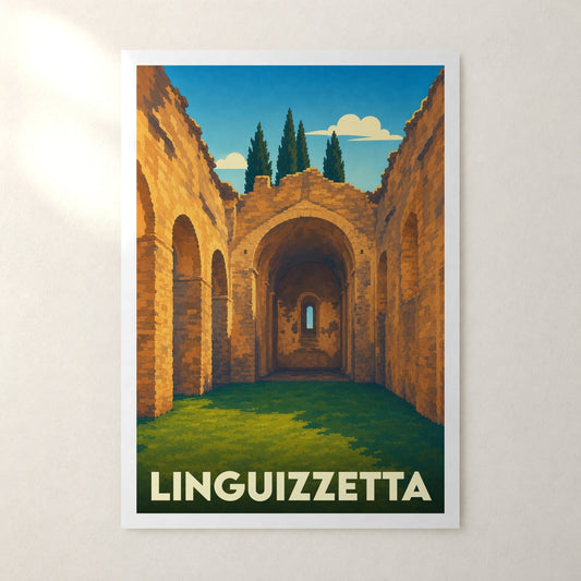 Affiche Linguizzetta – sans cadre, accrochée au mur