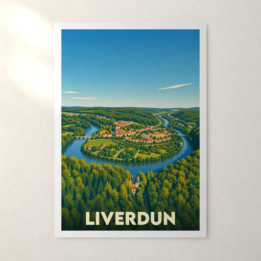 Affiche Liverdun – sans cadre, accrochée au mur