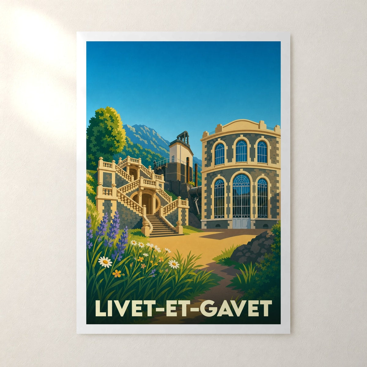 Affiche Livet-et-Gavet – sans cadre, accrochée au mur