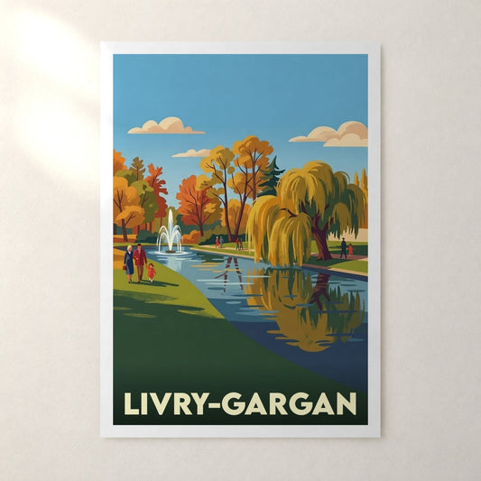 Affiche Livry-Gargan – sans cadre, accrochée au mur