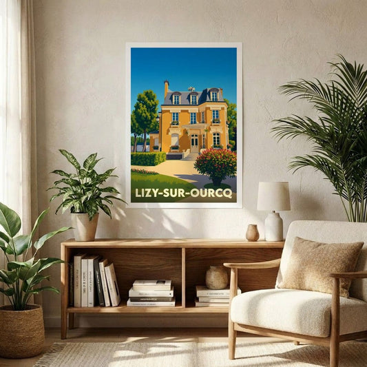 Affiche A1 (59,4 x 84,1 cm) Sans cadre souvenir de Lizy-sur-Ourcq