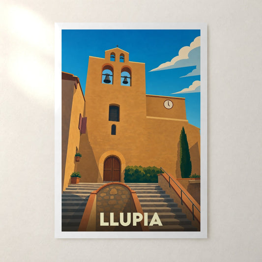Affiche Llupia – sans cadre, accrochée au mur