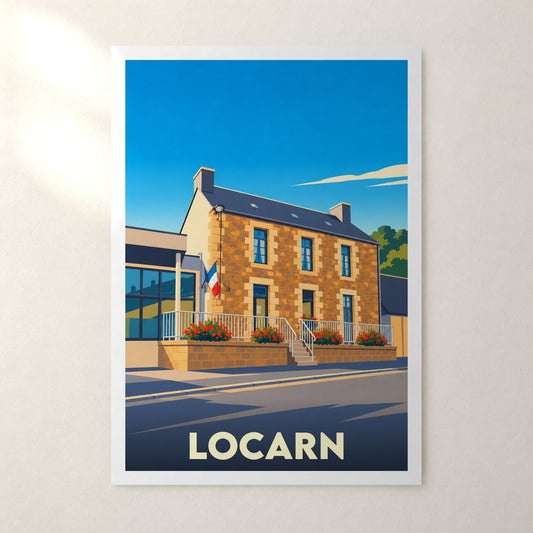 Affiche Locarn – sans cadre, accrochée au mur