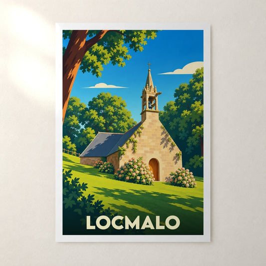 Affiche Locmalo – sans cadre, accrochée au mur