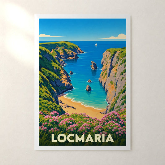 Affiche Locmaria – sans cadre, accrochée au mur