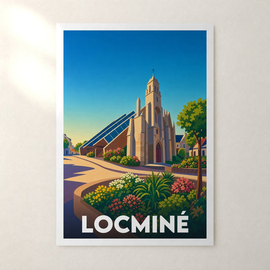 Affiche Locminé – sans cadre, accrochée au mur