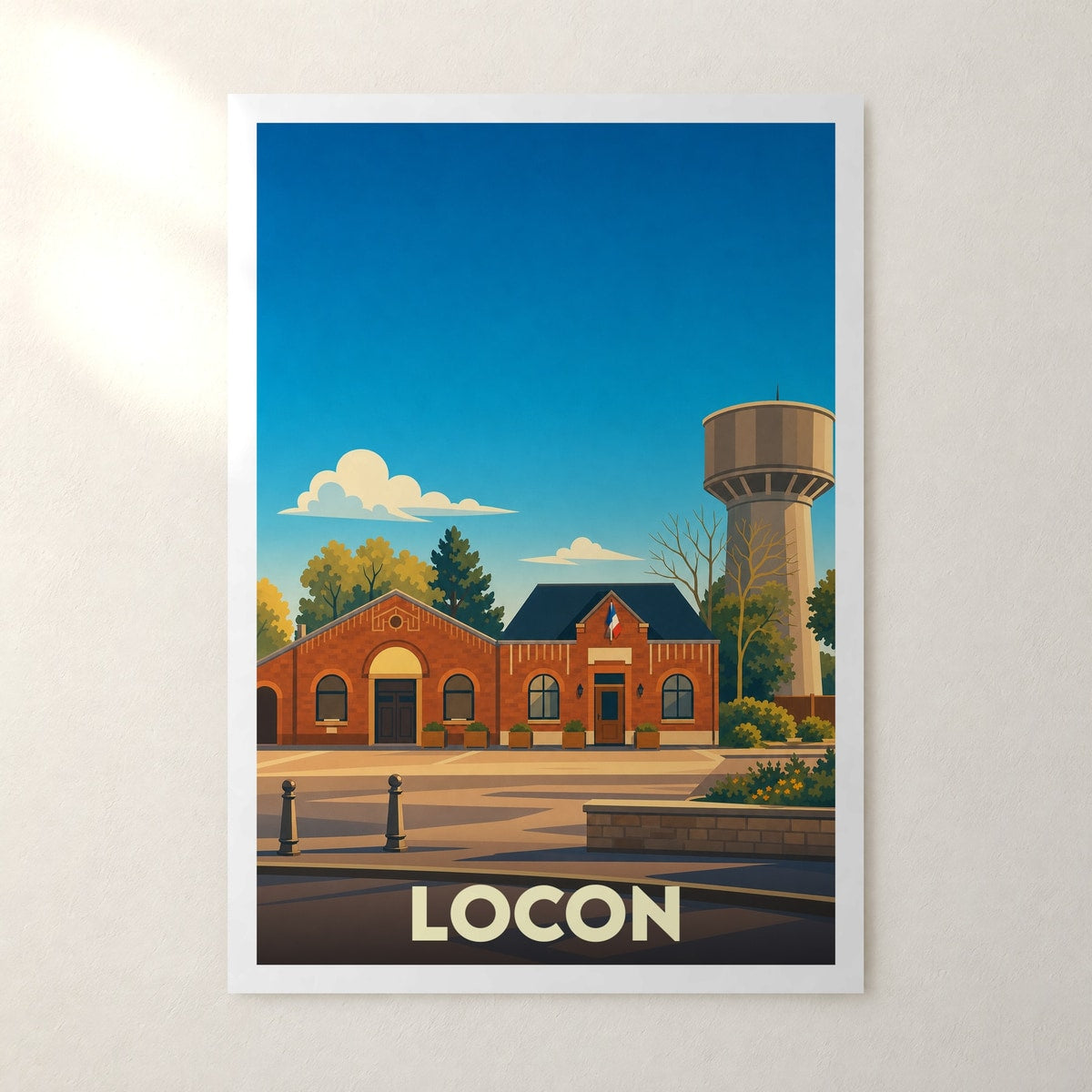 Affiche Locon – sans cadre, accrochée au mur