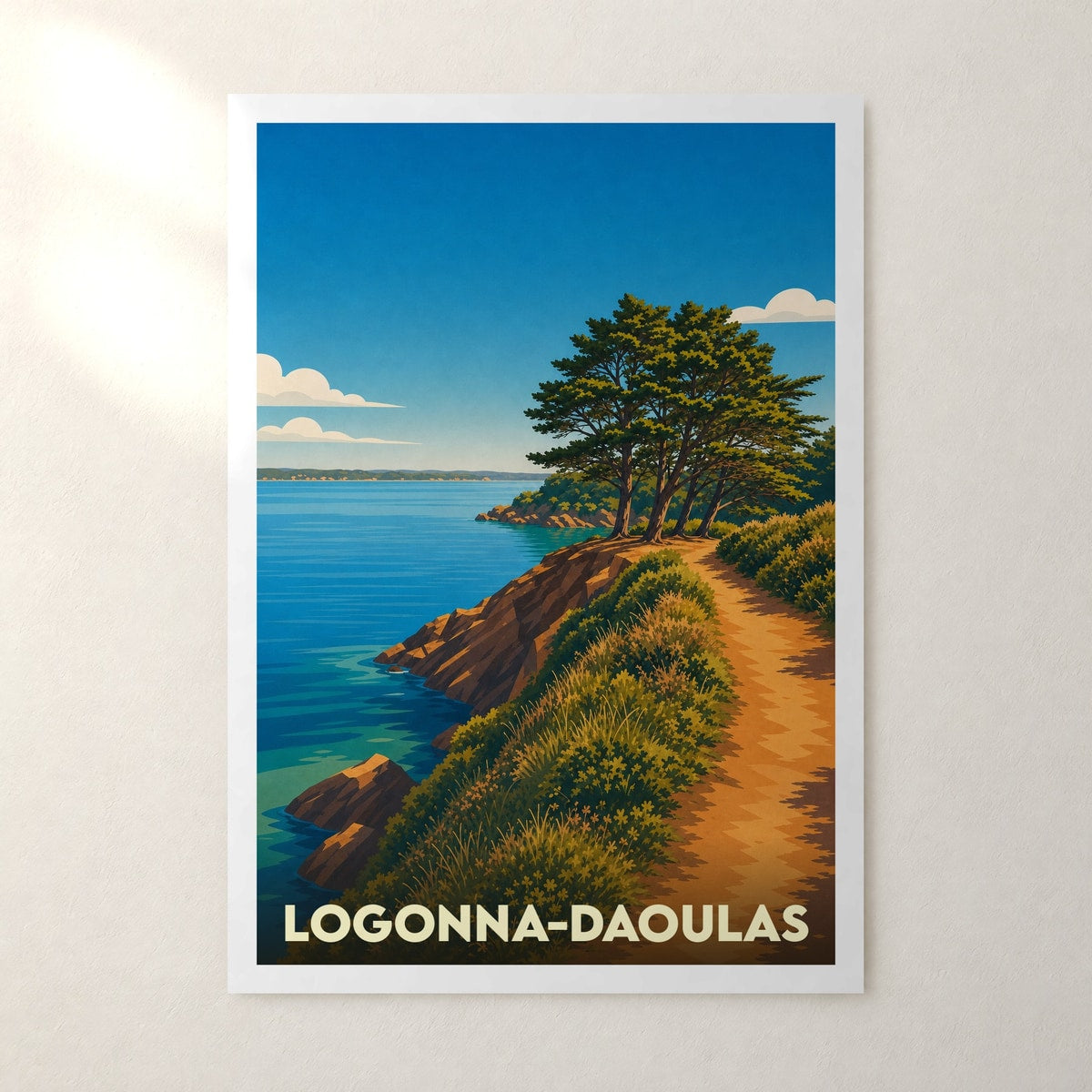 Affiche Logonna-Daoulas – sans cadre, accrochée au mur