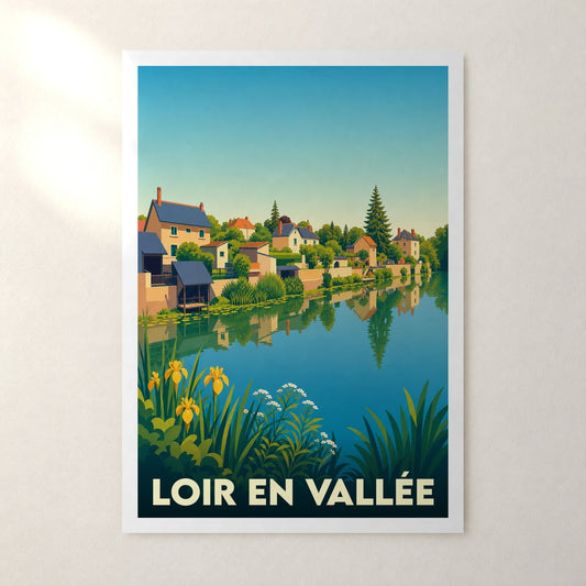 Affiche Loir en Vallée – sans cadre, accrochée au mur